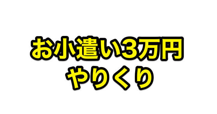 お小遣い3万円のやりくりを節約と在宅収入を極めたフリーターが紹介 Goroプロジェクト